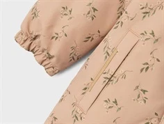 Lil Atelier rugby tan blomstret vinterjakke